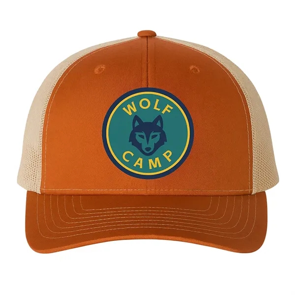 Richardson Trucker Hat w/Leather Patch or Embroidery 5-Panel - Richardson Trucker Hat w/Leather Patch or Embroidery 5-Panel - Image 0 of 15