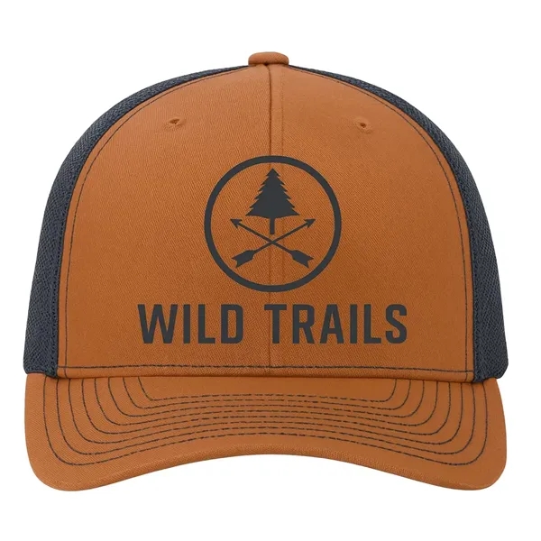 Richardson Trucker Hat w/Leather Patch or Embroidery 5-Panel - Richardson Trucker Hat w/Leather Patch or Embroidery 5-Panel - Image 1 of 15