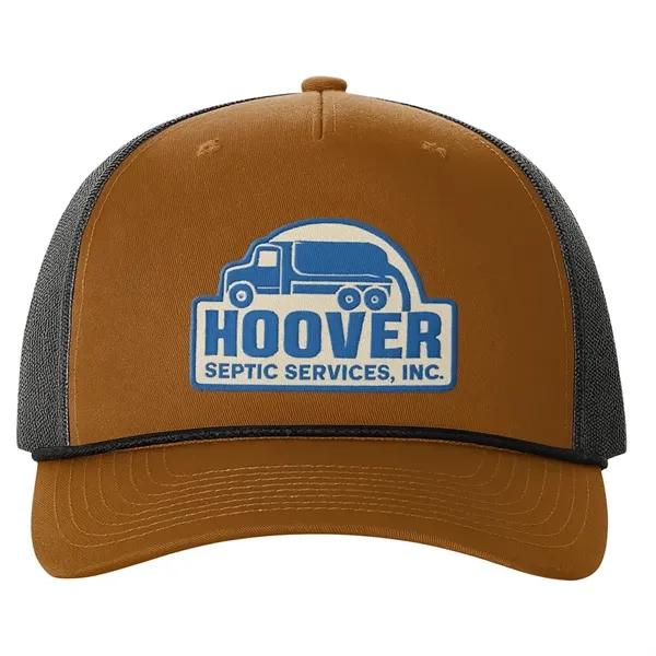 Richardson Trucker Rope Hat w/Leather Patch or Embroidery - Richardson Trucker Rope Hat w/Leather Patch or Embroidery - Image 1 of 15