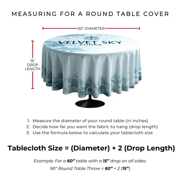 Eco-Poly 96" Round Table Throw - Eco-Poly 96" Round Table Throw - Image 1 of 3