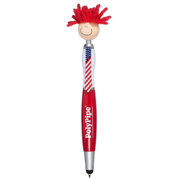 MopToppers. Patriotic Screen Cleaner With Stylus Pen. - MopToppers. Patriotic Screen Cleaner With Stylus Pen. - Image 1 of 1