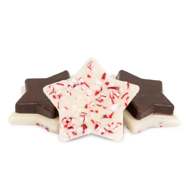 Gift tin with Peppermint Bark Shapes