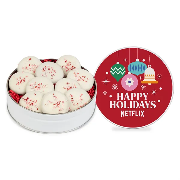 Peppermint Delight Cookies- Small Gift Tin-10ct