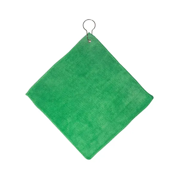Microfiber Golf Towel With Grommet And Hook - Microfiber Golf Towel With Grommet And Hook - Image 3 of 4