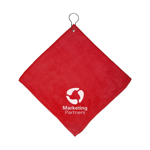 Microfiber Golf Towel With Grommet And Hook - Microfiber Golf Towel With Grommet And Hook - Image 4 of 4