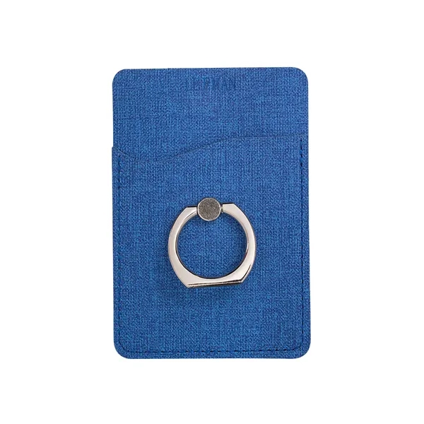 Leeman RFID Phone Pocket With Metal Ring Phone Stand - Leeman RFID Phone Pocket With Metal Ring Phone Stand - Image 1 of 3