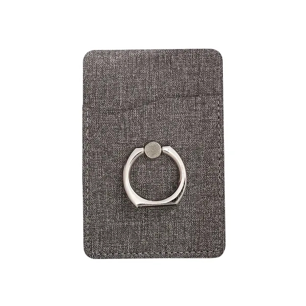 Leeman RFID Phone Pocket With Metal Ring Phone Stand - Leeman RFID Phone Pocket With Metal Ring Phone Stand - Image 2 of 3
