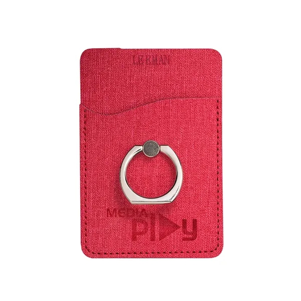 Leeman RFID Phone Pocket With Metal Ring Phone Stand - Leeman RFID Phone Pocket With Metal Ring Phone Stand - Image 3 of 3