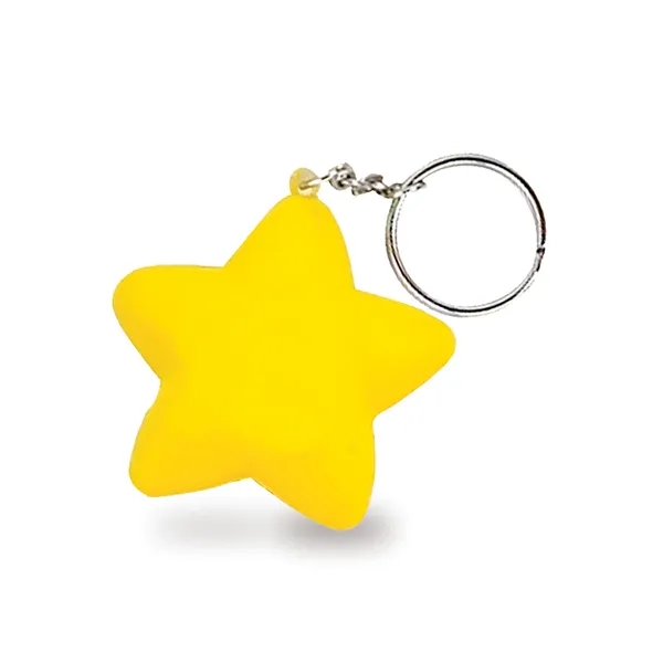 Star Shape Stress Ball Keychain