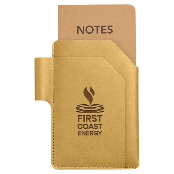 Harriton. Recycled PU Ground Jotter Notebook and Cover. - Harriton. Recycled PU Ground Jotter Notebook and Cover. - Image 3 of 9