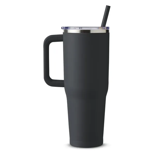 Harriton. 40 oz. Vacuum Insulated Stainless Steel Travel ... - Harriton. 40 oz. Vacuum Insulated Stainless Steel Travel ... - Image 1 of 7