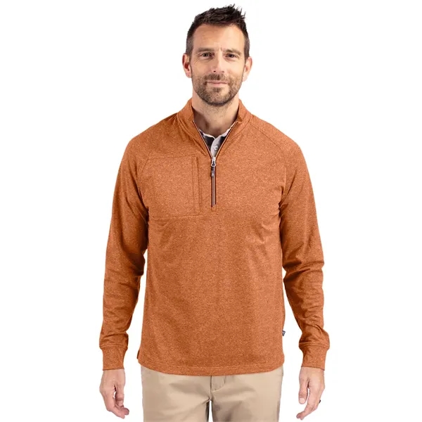 Cutter & Buck Adapt Eco Knit Heather Mens Quarter Zip Pul... - Cutter & Buck Adapt Eco Knit Heather Mens Quarter Zip Pul... - Image 20 of 21