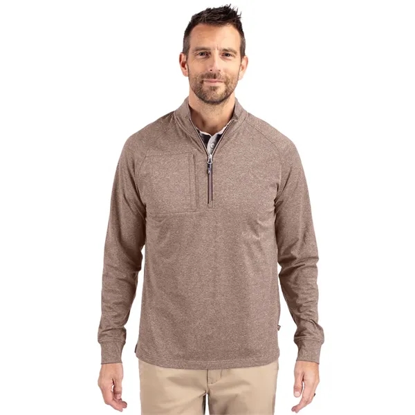 Cutter & Buck Adapt Eco Knit Heather Mens Quarter Zip Pul... - Cutter & Buck Adapt Eco Knit Heather Mens Quarter Zip Pul... - Image 21 of 21