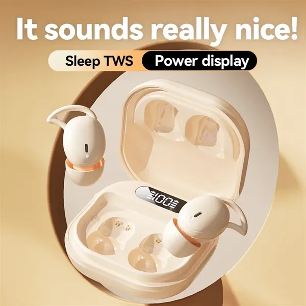 Sleep Wireless TWS Earbuds with Silicone Ear Caps - Sleep Wireless TWS Earbuds with Silicone Ear Caps - Image 3 of 17
