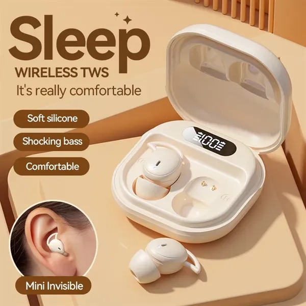 Sleep Wireless TWS Earbuds with Silicone Ear Caps - Sleep Wireless TWS Earbuds with Silicone Ear Caps - Image 5 of 17