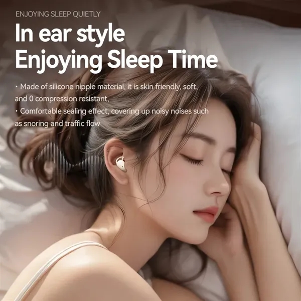 Sleep Wireless TWS Earbuds with Silicone Ear Caps - Sleep Wireless TWS Earbuds with Silicone Ear Caps - Image 7 of 17