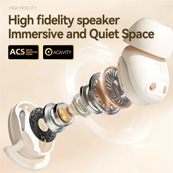 Sleep Wireless TWS Earbuds with Silicone Ear Caps - Sleep Wireless TWS Earbuds with Silicone Ear Caps - Image 8 of 17