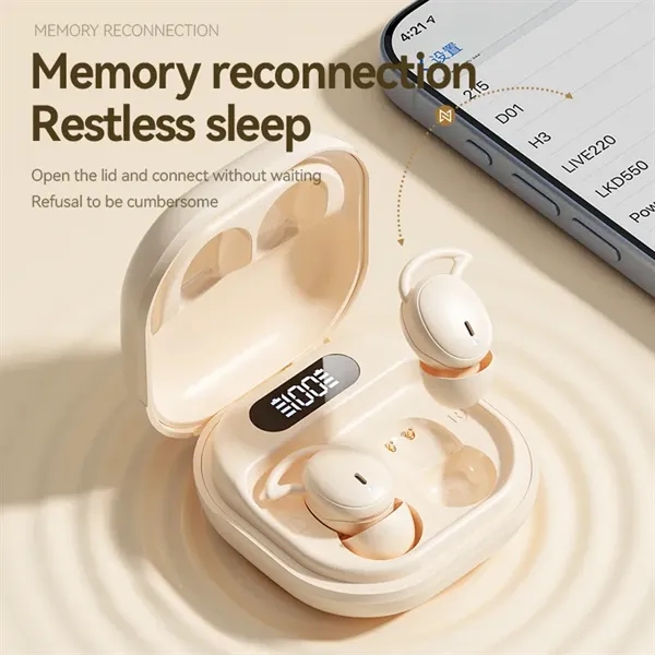 Sleep Wireless TWS Earbuds with Silicone Ear Caps - Sleep Wireless TWS Earbuds with Silicone Ear Caps - Image 13 of 17