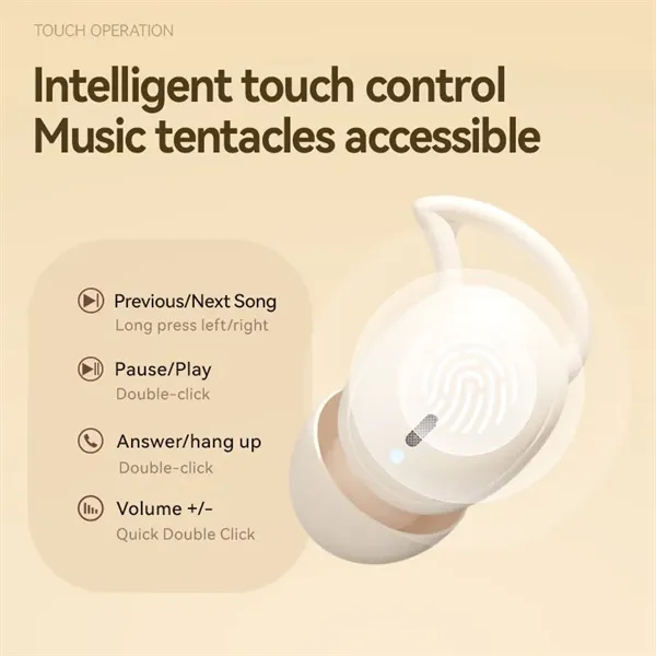 Sleep Wireless TWS Earbuds with Silicone Ear Caps - Sleep Wireless TWS Earbuds with Silicone Ear Caps - Image 14 of 17