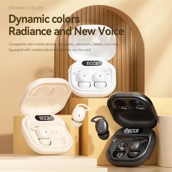 Sleep Wireless TWS Earbuds with Silicone Ear Caps - Sleep Wireless TWS Earbuds with Silicone Ear Caps - Image 16 of 17