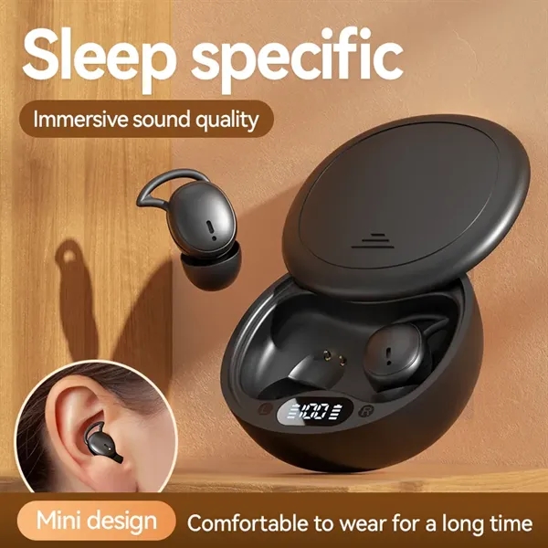 Sleep - Specific Wireless TWS Earbuds with Silicone Caps - Sleep - Specific Wireless TWS Earbuds with Silicone Caps - Image 3 of 16