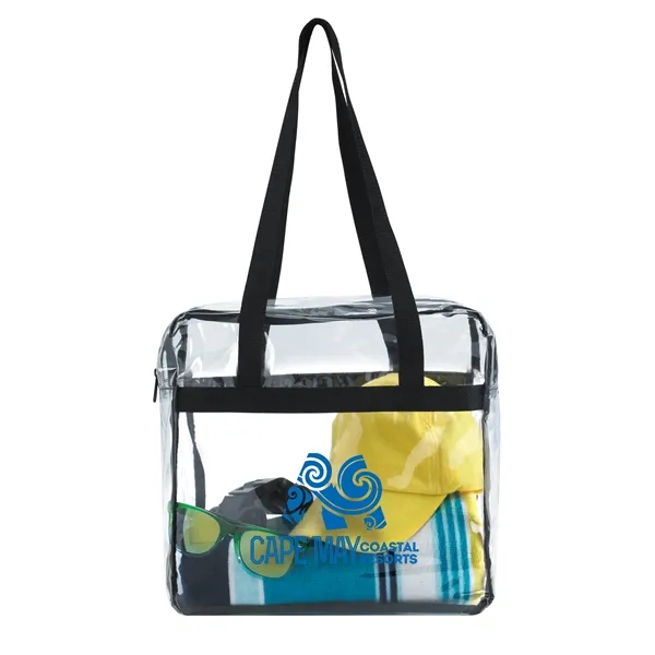 Good Value™ Clear Zippered Tote - Good Value™ Clear Zippered Tote - Image 1 of 2
