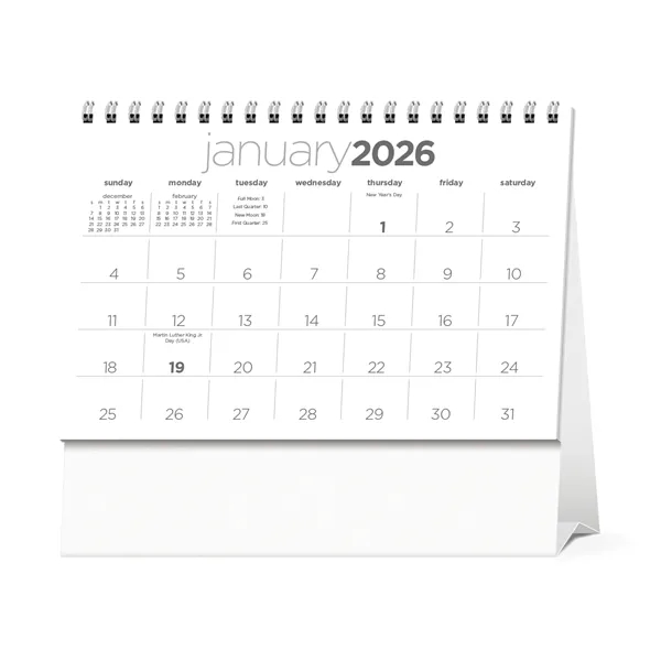 Triumph® Calendars Simplicity Large Desk Calendar - Triumph® Calendars Simplicity Large Desk Calendar - Image 2 of 2