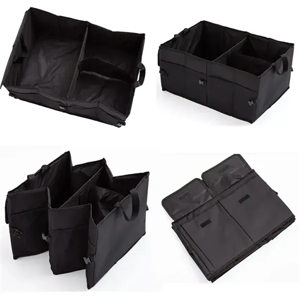Foldable Trunk Organizer for Car with Multi Compartments - Foldable Trunk Organizer for Car with Multi Compartments - Image 1 of 3