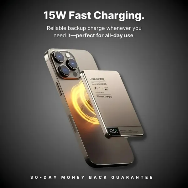 Magnetic Wireless Power Bank - Magnetic Wireless Power Bank - Image 3 of 6