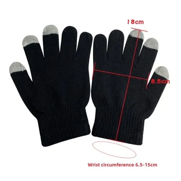 Custom Knit Touchscreen Gloves Winter Promotional - Custom Knit Touchscreen Gloves Winter Promotional - Image 1 of 4