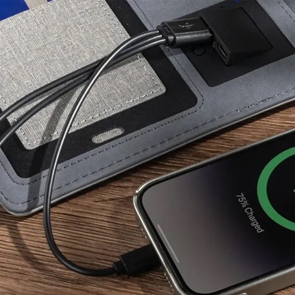 Integrated Cable USB Wireless Charging Notepad Notebook - Integrated Cable USB Wireless Charging Notepad Notebook - Image 4 of 5