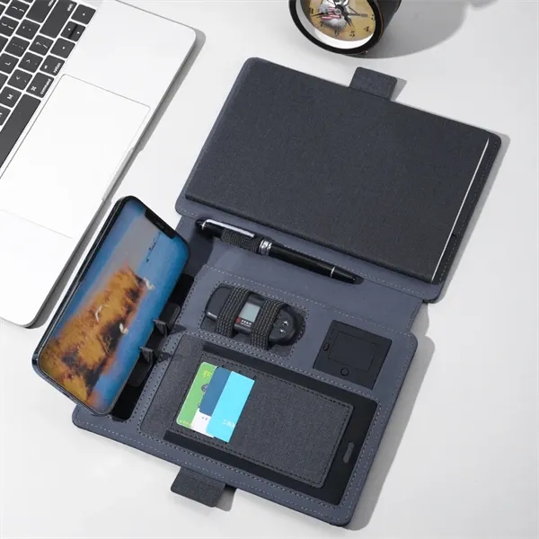 Integrated Cable USB Wireless Charging Notepad Notebook - Integrated Cable USB Wireless Charging Notepad Notebook - Image 1 of 5