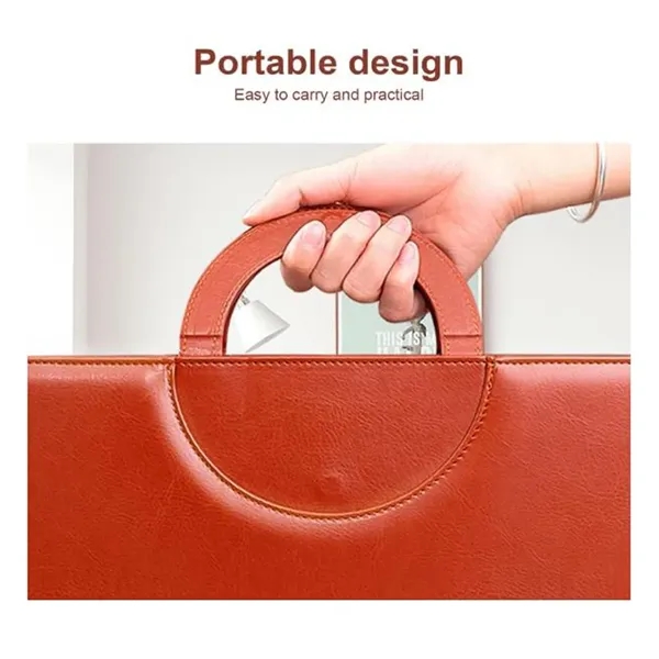 A4 Conference Folder Zippered PU File Case - A4 Conference Folder Zippered PU File Case - Image 1 of 4