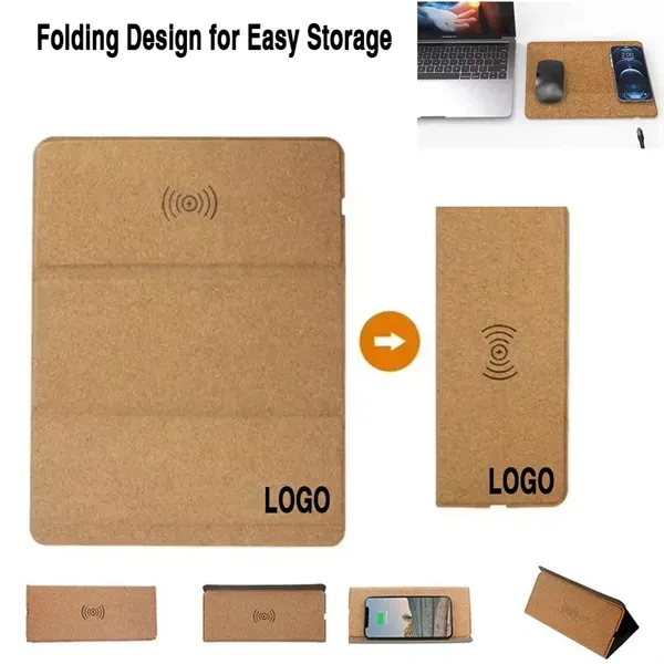 3 in 1 Wireless Charger Stand Mouse Pad - 3 in 1 Wireless Charger Stand Mouse Pad - Image 0 of 5