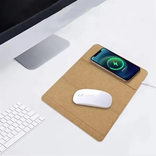3 in 1 Wireless Charger Stand Mouse Pad - 3 in 1 Wireless Charger Stand Mouse Pad - Image 2 of 5