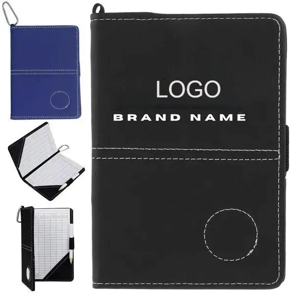 Golf Scorecard Holder with PU Leather Cover & Pen Clip - Golf Scorecard Holder with PU Leather Cover & Pen Clip - Image 0 of 4