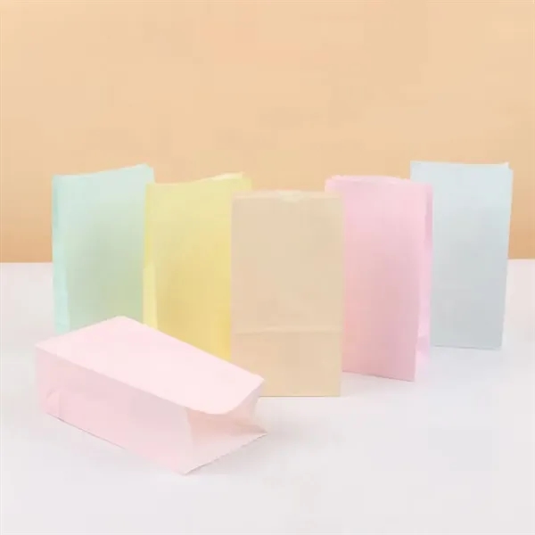 Macaron color Reusable Kraft Paper Party Favor  Bag - Macaron color Reusable Kraft Paper Party Favor  Bag - Image 4 of 4
