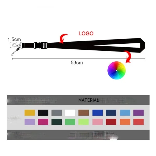 Neck Detachable Strap Quick Safety Lanyard Keychain - Neck Detachable Strap Quick Safety Lanyard Keychain - Image 8 of 12