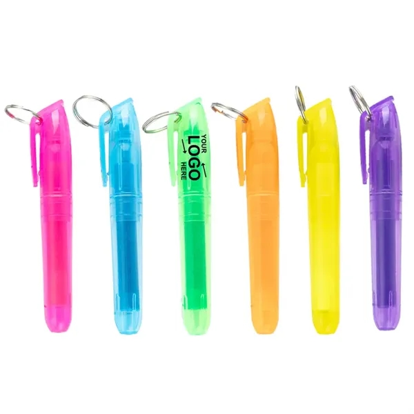 Flourscent Pen With Keyring - Flourscent Pen With Keyring - Image 0 of 7