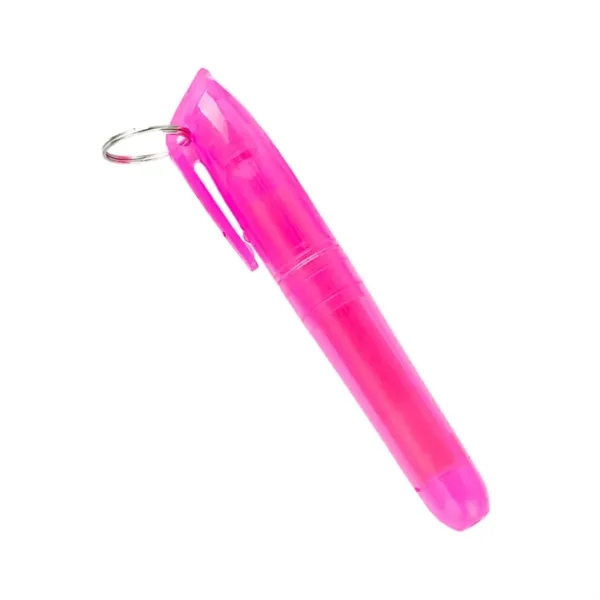 Flourscent Pen With Keyring - Flourscent Pen With Keyring - Image 5 of 7
