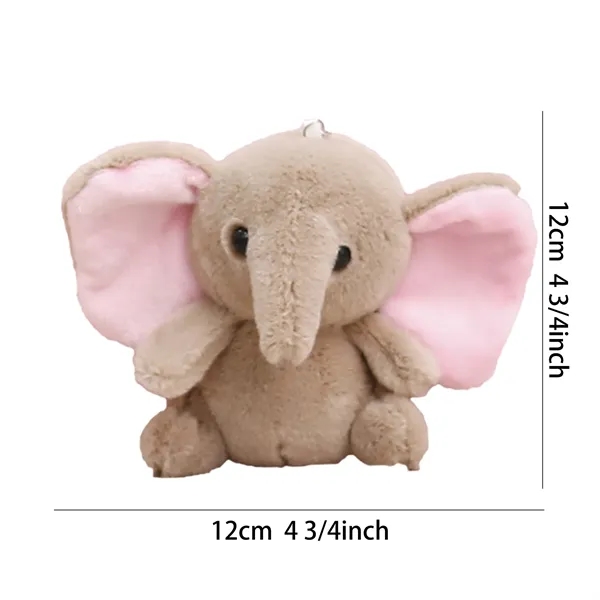 5 Inch Adorable Plush Elephant Keychain Toy - 5 Inch Adorable Plush Elephant Keychain Toy - Image 1 of 5