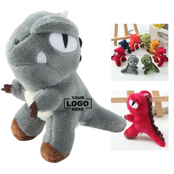 4 Inch Adorable T Rex Plush Dinosaur Keychain - 4 Inch Adorable T Rex Plush Dinosaur Keychain - Image 0 of 6
