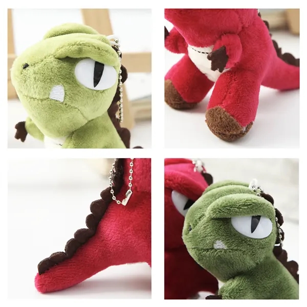 4 Inch Adorable T Rex Plush Dinosaur Keychain - 4 Inch Adorable T Rex Plush Dinosaur Keychain - Image 1 of 6