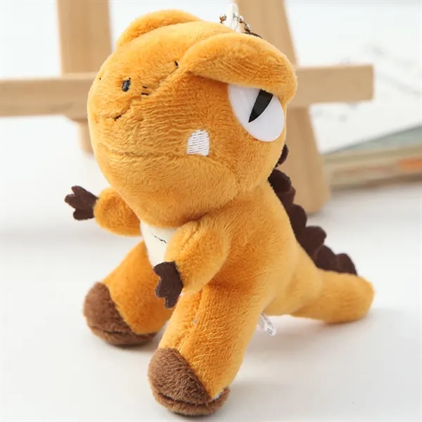 4 Inch Adorable T Rex Plush Dinosaur Keychain - 4 Inch Adorable T Rex Plush Dinosaur Keychain - Image 3 of 6
