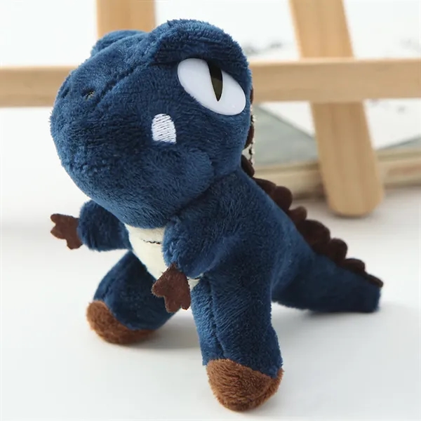 4 Inch Adorable T Rex Plush Dinosaur Keychain - 4 Inch Adorable T Rex Plush Dinosaur Keychain - Image 4 of 6