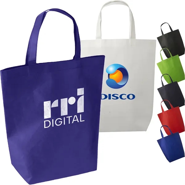 Large Reusable Tote Bag w/ Gusset & Long Handles (14"x15"x5) - Large Reusable Tote Bag w/ Gusset & Long Handles (14"x15"x5) - Image 0 of 8