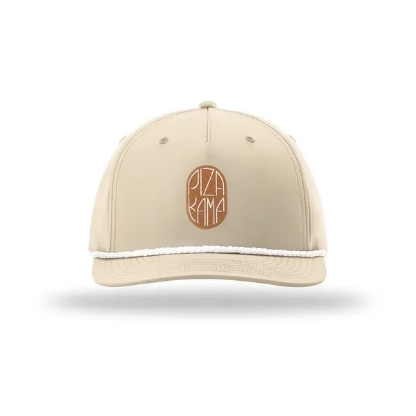 Richardson 5Panel Rope Cap w/Leather Patches or Embroidery - Richardson 5Panel Rope Cap w/Leather Patches or Embroidery - Image 1 of 2