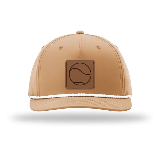 Richardson 5Panel Rope Cap w/Leather Patches or Embroidery - Richardson 5Panel Rope Cap w/Leather Patches or Embroidery - Image 0 of 2