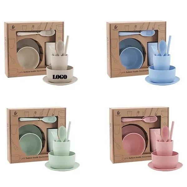 6-Piece Eco-Friendly Dinnerware Set - 6-Piece Eco-Friendly Dinnerware Set - Image 0 of 4