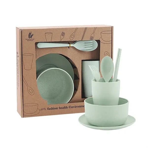 6-Piece Eco-Friendly Dinnerware Set - 6-Piece Eco-Friendly Dinnerware Set - Image 3 of 4